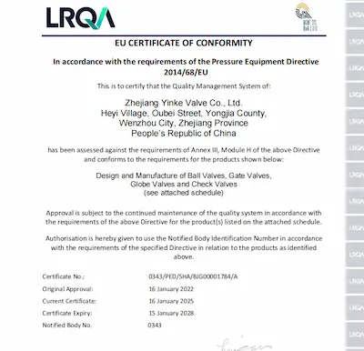 CE Certificate